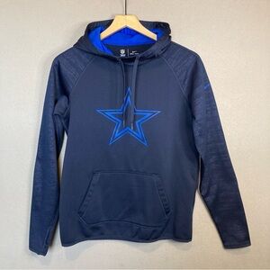 NIKE DRI-FIT "DALLAS COWBOYS" WOMEN'S HOODIE SWEAT SHIRT, SZ-SM, DARK BLUE